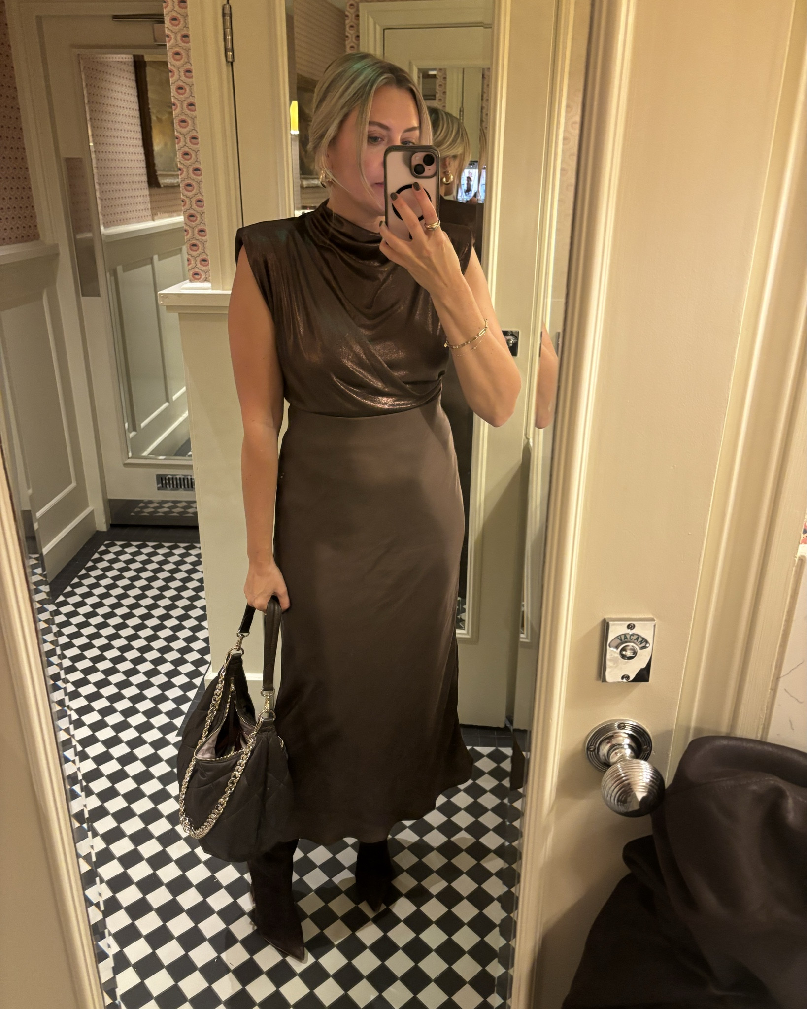 Fall Fashion Date Night Outfit 
Dinner out in London.  Satin skirt, easy top, suede jacket, boots.  Monochrome dressing 

#LTKxMadewell 

#LTKTravel #LTKOver40