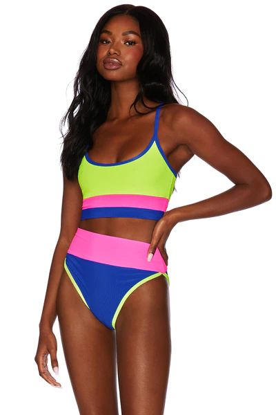 Eva Top Electric Beach Colorblock | Beach Riot