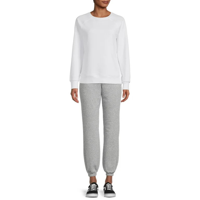 Athletic Works Women's Fleece Crew Pullover | Walmart (US)