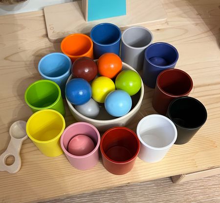 Ball sorter. Ball cups. Ball and cups. Color toy. Kids toy  