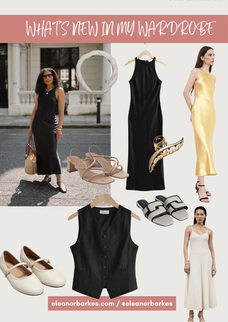 & Other Stories - new in my wardrobe

Satin midi dress
Linen alice band
Strappy sandals
Hair clip
Claw clip
Tailored linen waistcoat 
Woven leather sandals 
May Jane Leather Ballerinas 
Strappy block heel sandals
Pleated strappy midi dresss


#LTKover40 #LTKSeasonal #LTKeurope