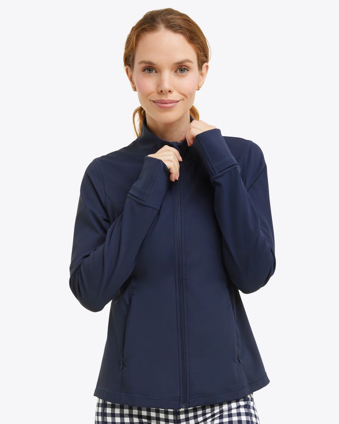 Warm Up Jacket in Navy | Draper James (US)