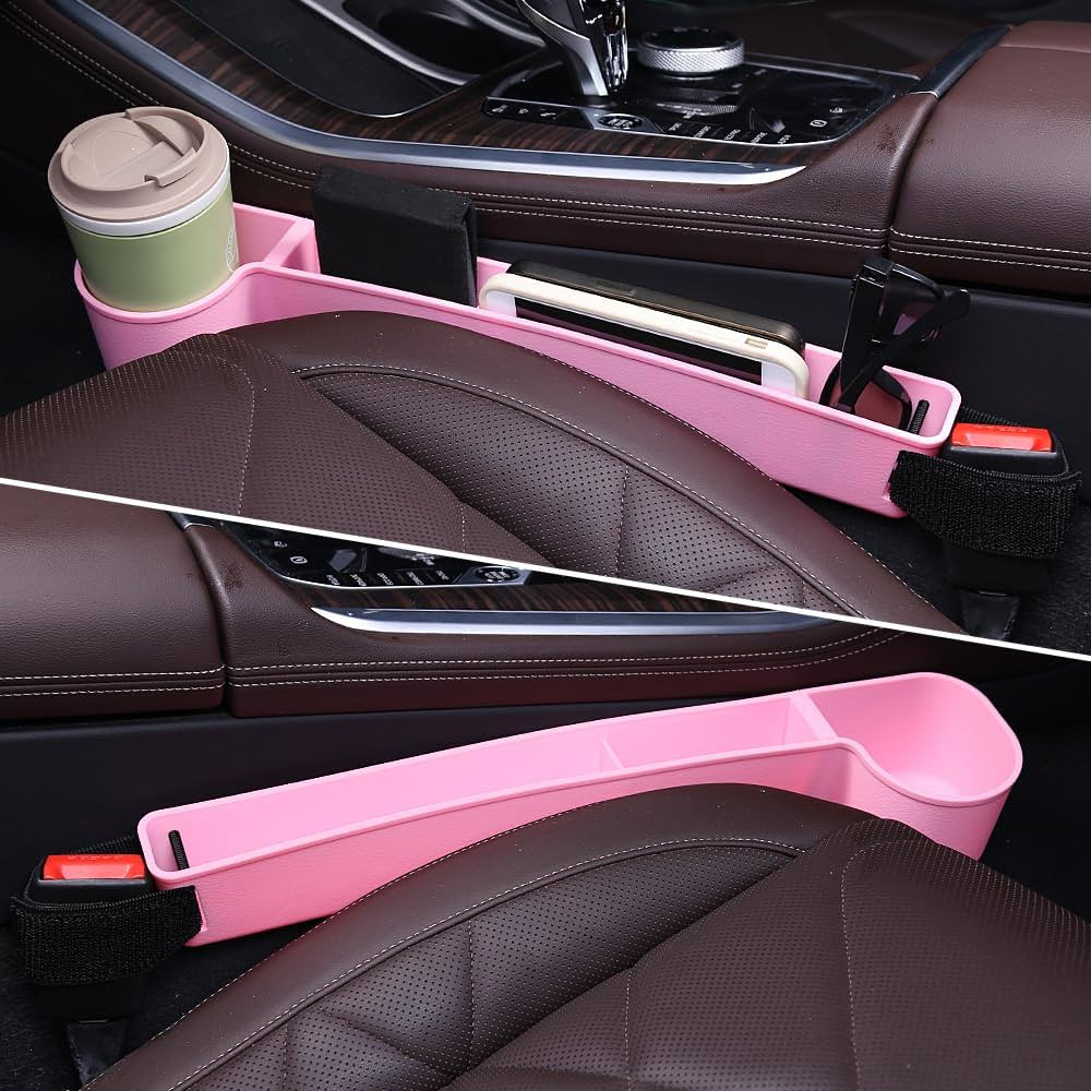 Car Seat Gap Filler, Multifunctional Seat Side Gap Filler with Cup Holder & Organizer, Gap Stoppe... | Amazon (US)