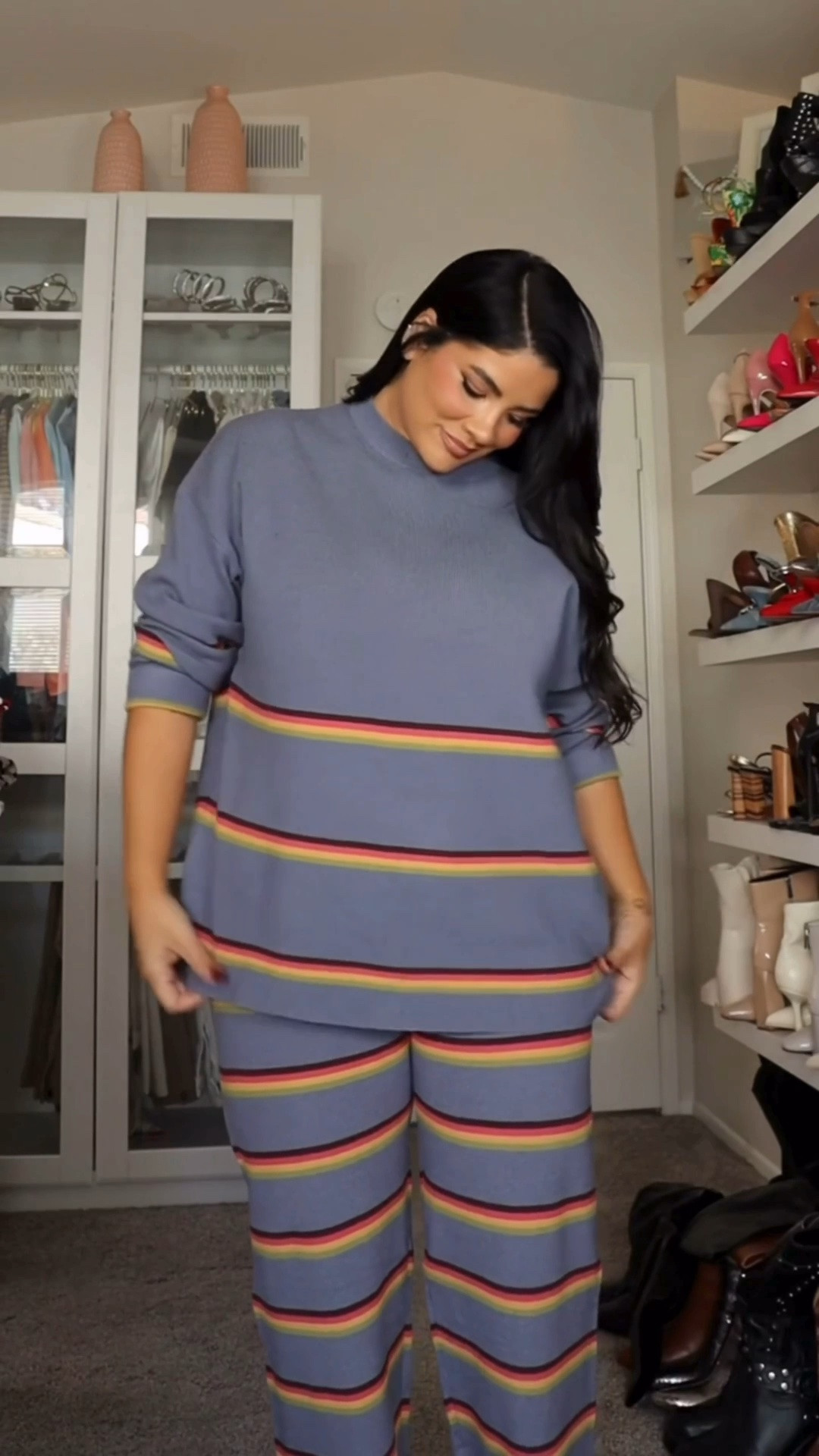 The cozy set you’ll want to live in 🤎✨ This striped two-piece sweater lounge set is the perfect mix of comfy + put-together. So easy for lounging at home, running errands, or traveling. Comes in a few different colors, sizes S–XL. I’m wearing an XL for extra length.

#LTKFashion #LTKStyle #LoungeSet #SweaterSet #MatchingSet #FallFashion #CozyStyle #CasualStyle #ComfyAndCute #AmazonFashion #FallStyle #EverydayStyle

#LTKOver40 #LTKMidsize #LTKmomlife