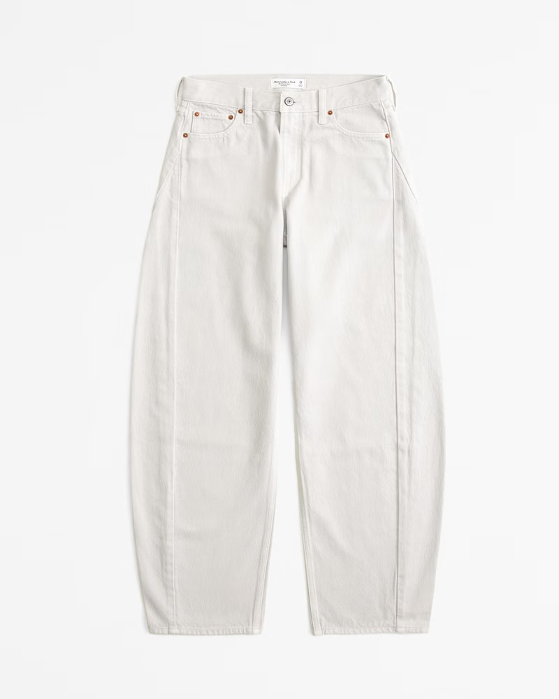 Women's Mid Rise Barrel Jean | Women's Bottoms | Abercrombie.com | Abercrombie & Fitch (UK)