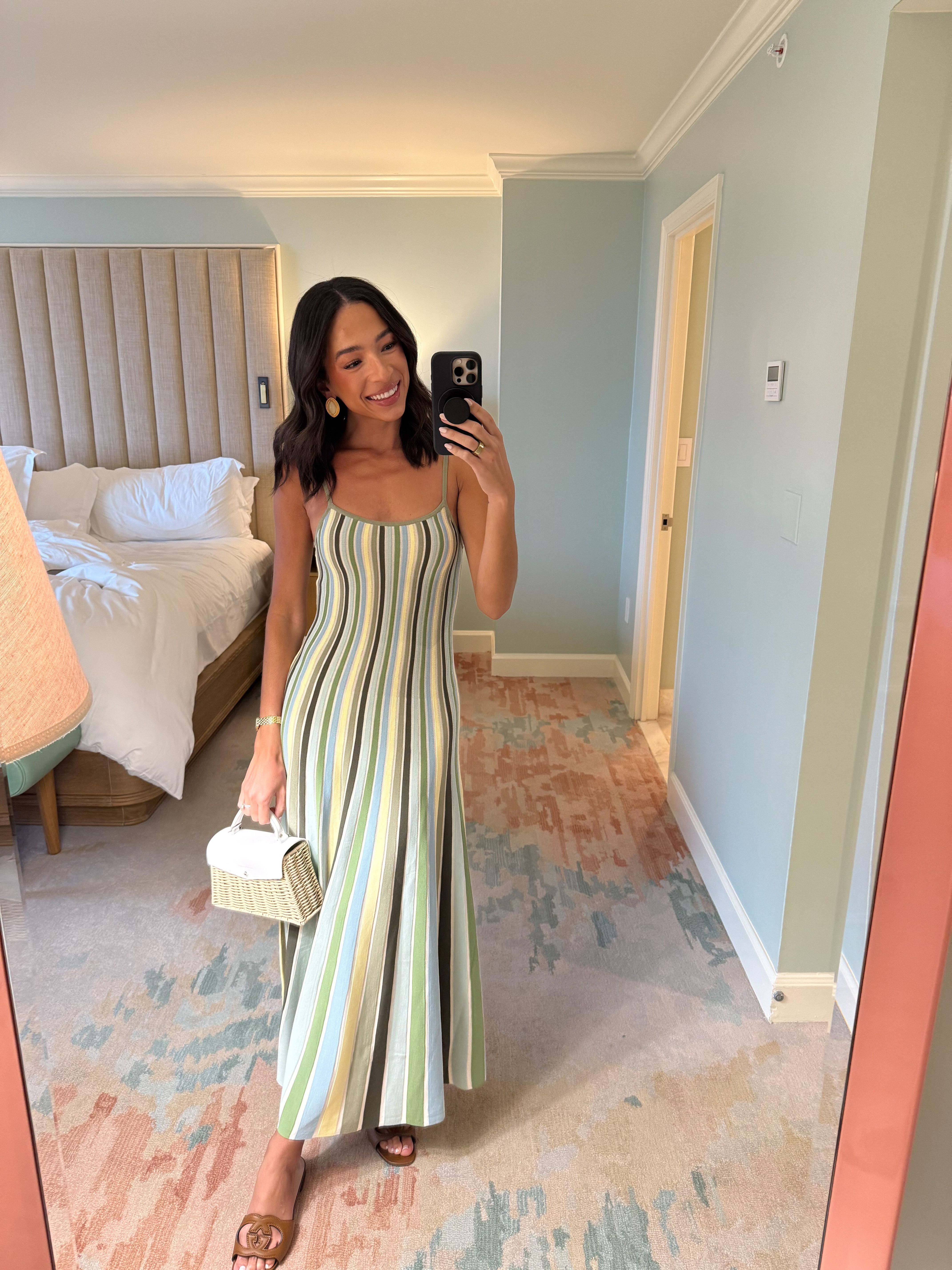 Really lightweight knit material! Striped dress is perfect for spring and summer - size XS. Also linking Tre’s outfit (size XL in polo and pants)



Palm beach outfit
Summer dress
Maxi dress
Vacation outfit 

#LTKStyleTip #LTKSaleAlert #LTKTravel