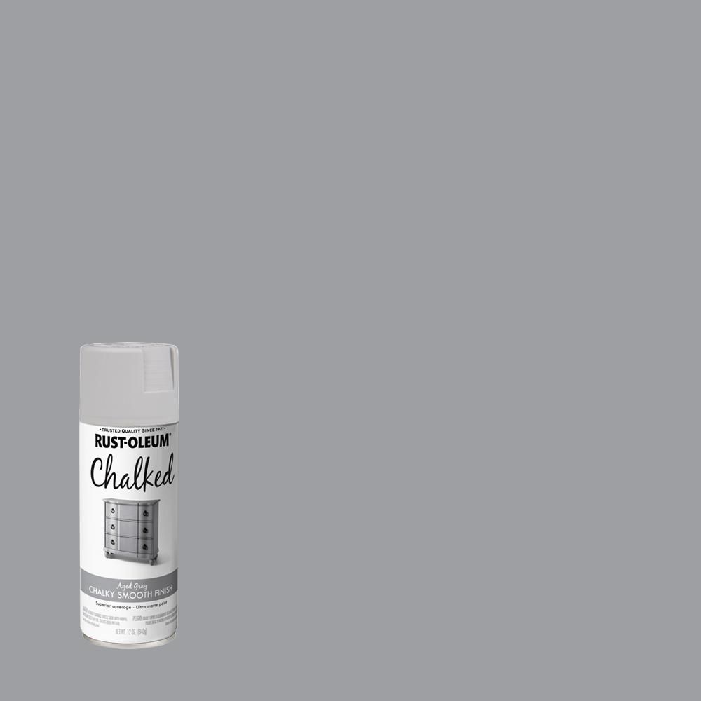 12 oz. Chalked Aged Gray Ultra Matte Spray Paint | The Home Depot