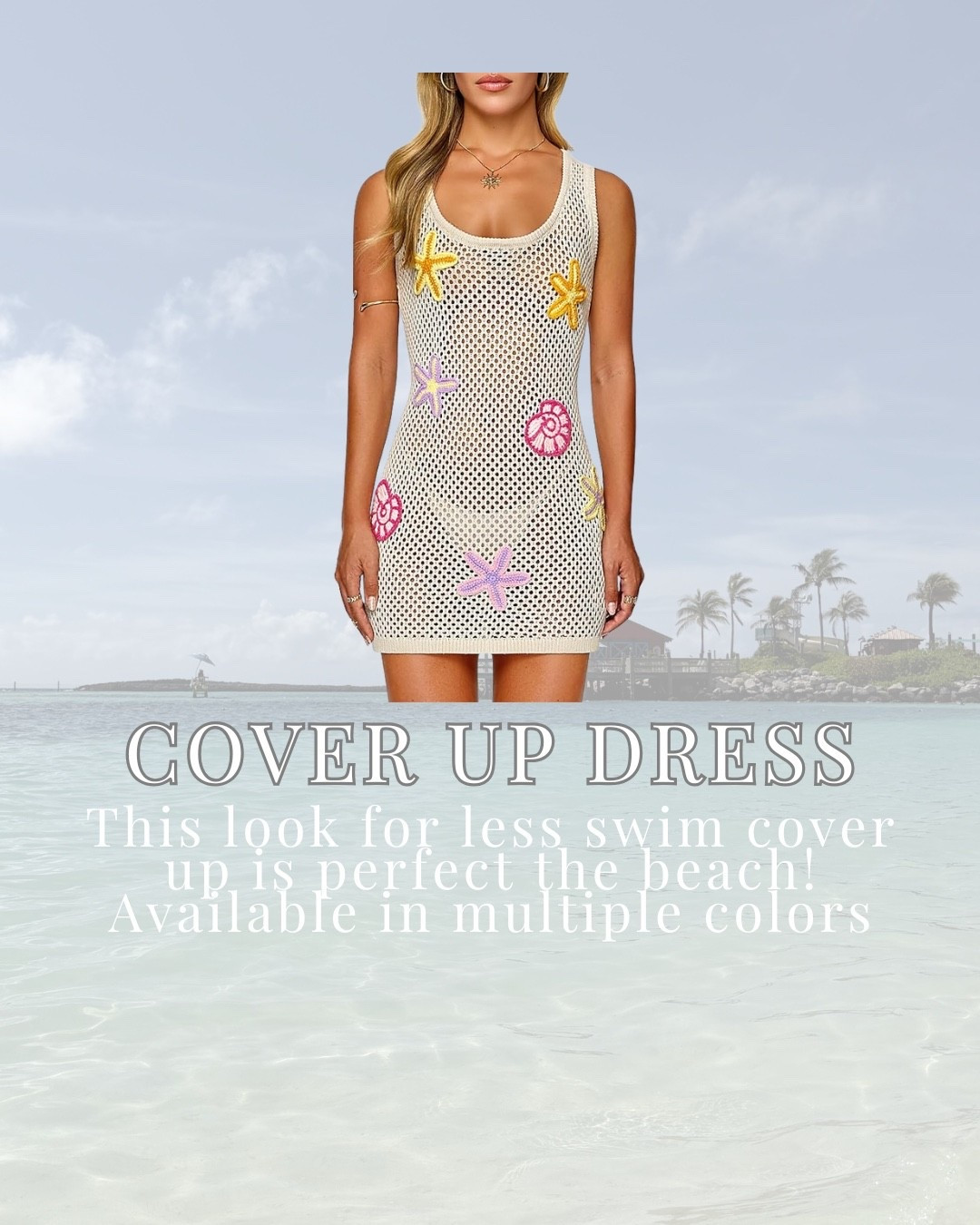 The cutest crochet coverup! Look for less option!

#LTKOver40 #LTKSwim #LTKTravel