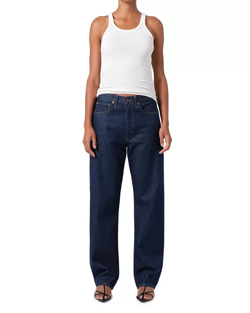 AGOLDE Kelly High Rise Straight Leg Jeans in Rinse  | Bloomingdale's Women | Bloomingdale's (US)