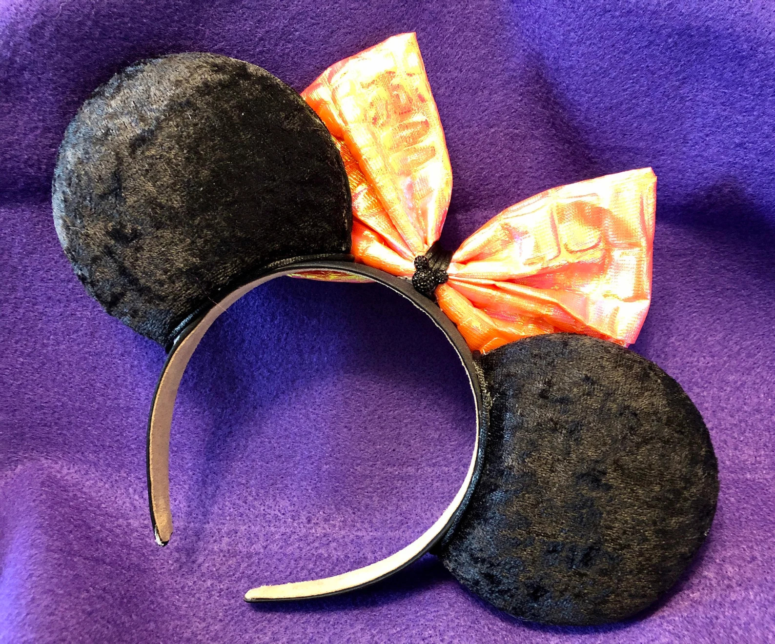 Halloween mouse ears black and orange ear headband trick or treat ear for Disney trip gift for di... | Etsy (Global)
