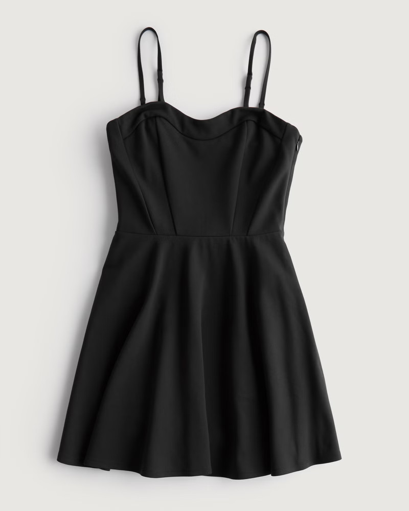Ponte Corset Skater Dress | Hollister (US)