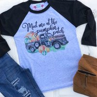 Fall Shirt, Pumpkin TShirt, Pumpkin Patch Tee for Fall, Cute Fall Shirt, Meet Me At The Pumpkin Patch, Thanksgiving Shirt, Plus Size Raglan | Etsy (US)