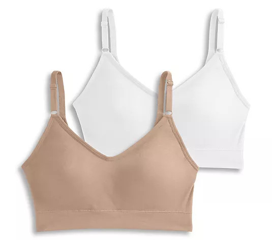 Make Your Selection: Jockey Set of 2 Seamfree Back Smoothing Cami Strap Bras | QVC