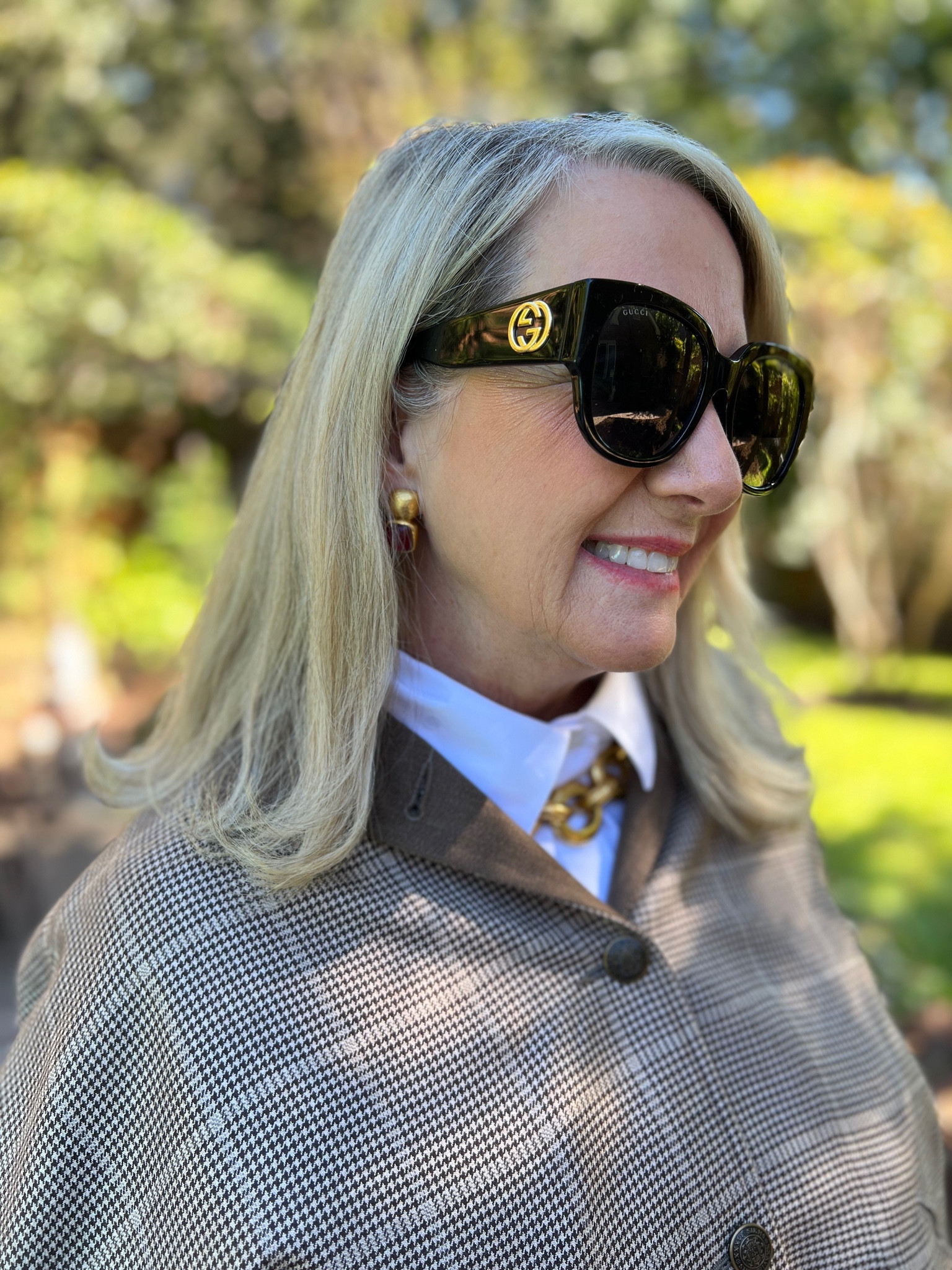 gucci 54mm square sunglasses black