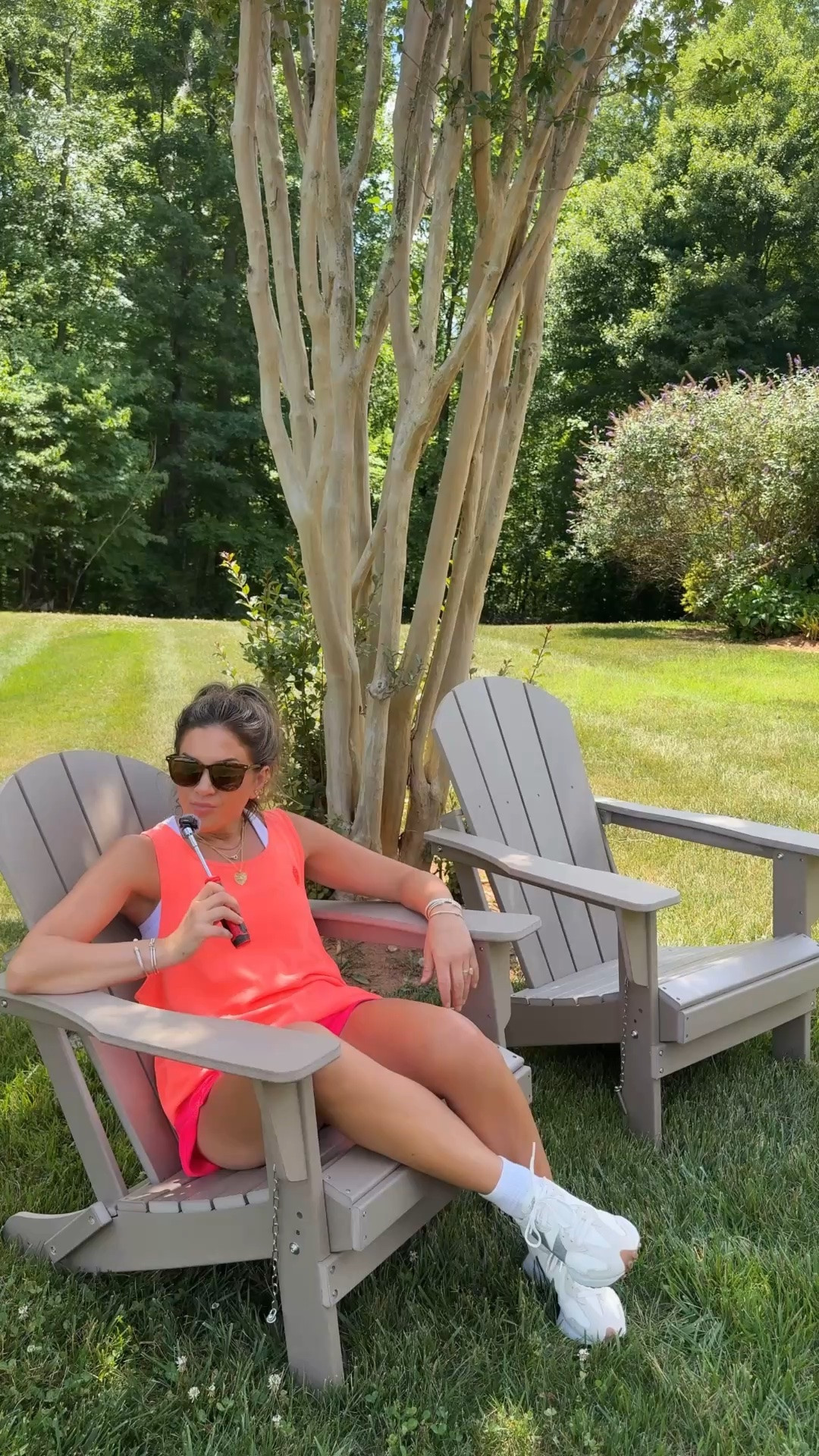 #ad NEW WEATHERPROOF SET OF ADIRONDAKS FROM @Wayfair !!!!
Mine is in the color Weathered Wood!!
#WishYouWereHere #Wayfair #WayfairPartner #Outdoor