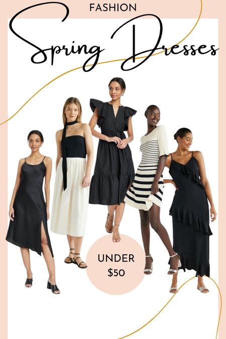Black and white dresses that are perfect for Spring! Whether you’re looking for a wedding guest dress, vacation dress or everyday dress, these dresses under $50 are all stunning!

#LTKstyletip #LTKSeasonal #LTKfindsunder50