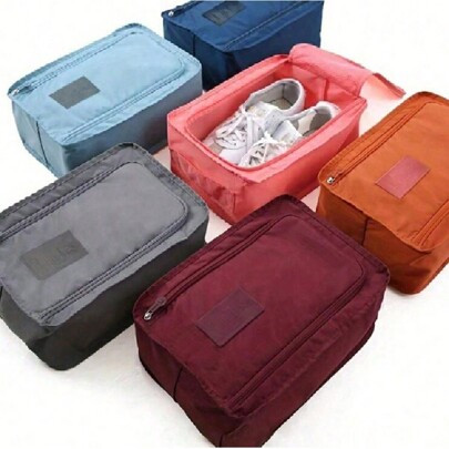 1pc Portable Waterproof Travel Shoes Storage Bag, Zip Storage Bag, Pouch Organizer | SHEIN