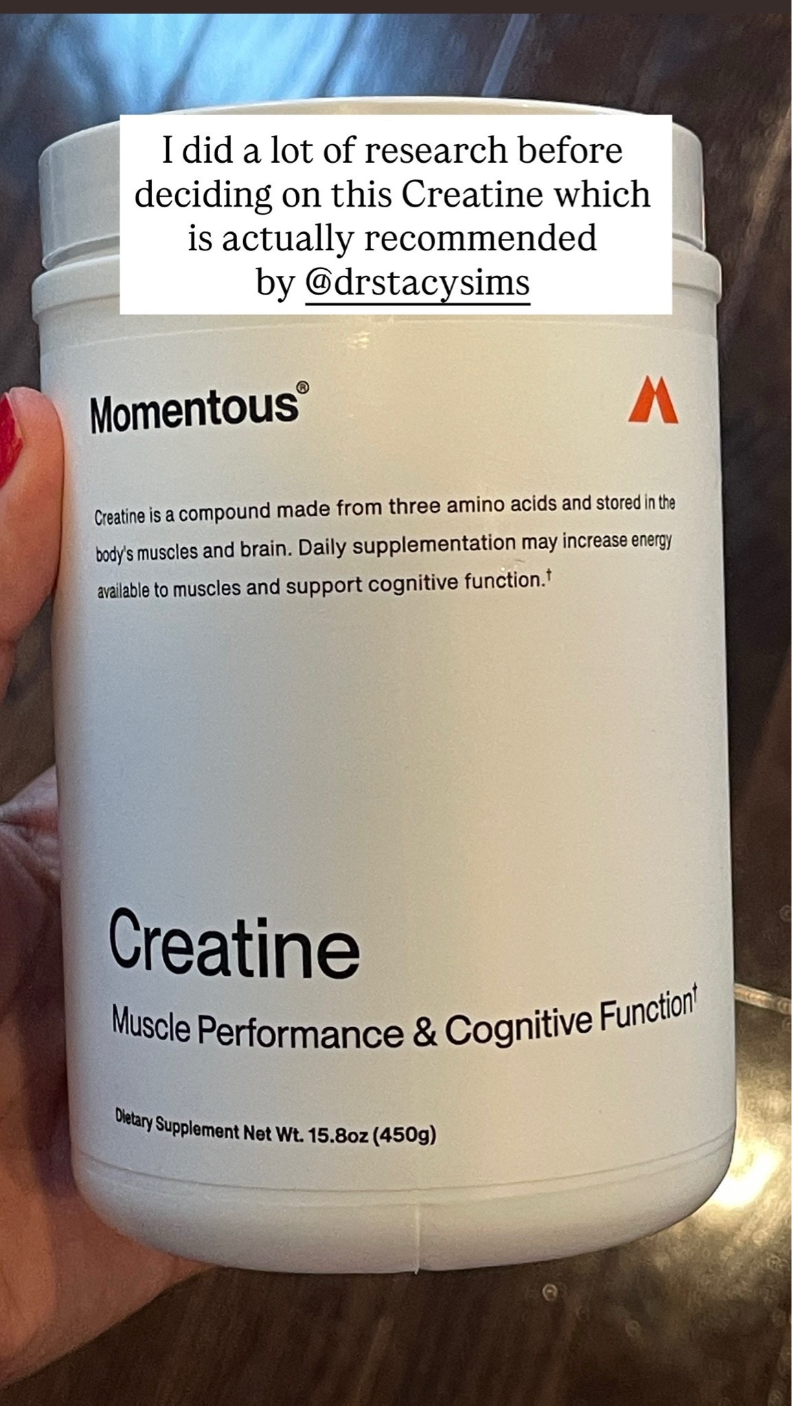 Creatine 
Recommended by Dr. Stacy Sims

#LTKSaleAlert #LTKmorningroutine #LTKselfcare