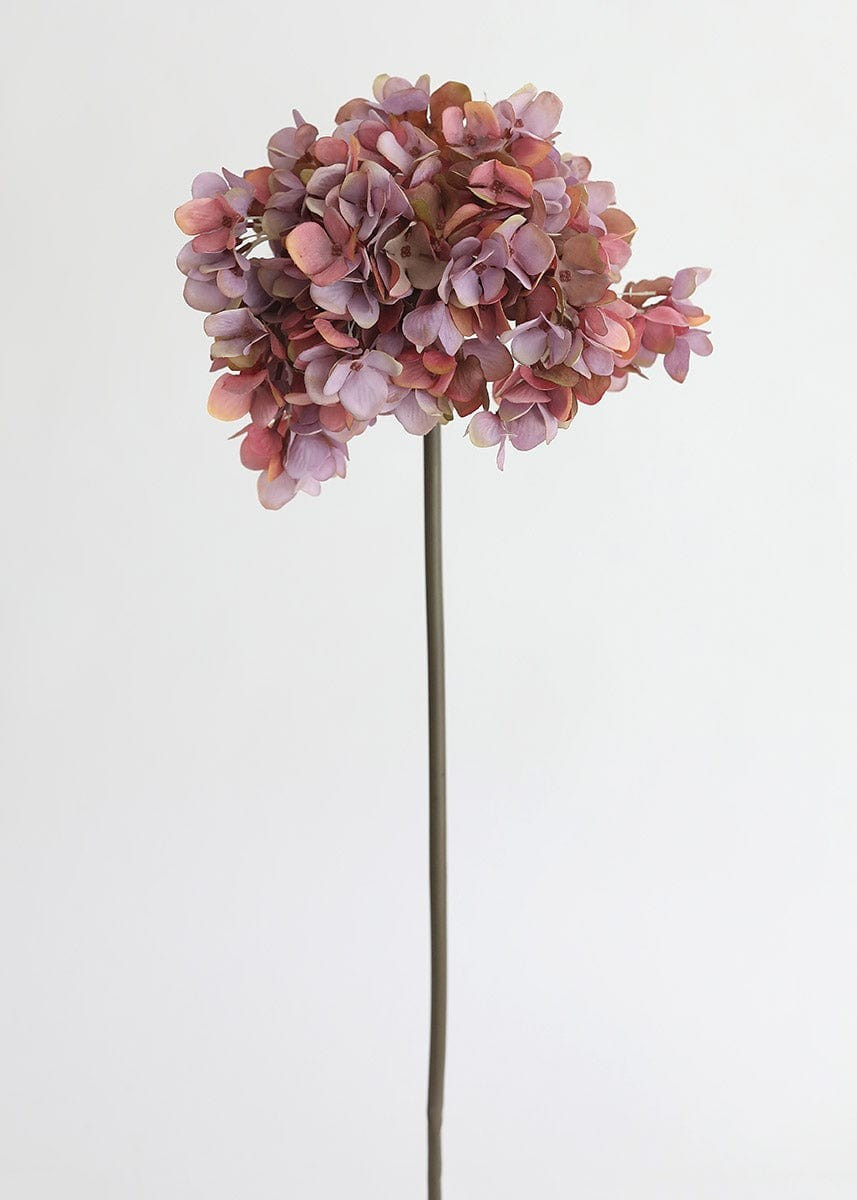 Mauve Oversized Hydrangea Fake Flower - 27" | Afloral