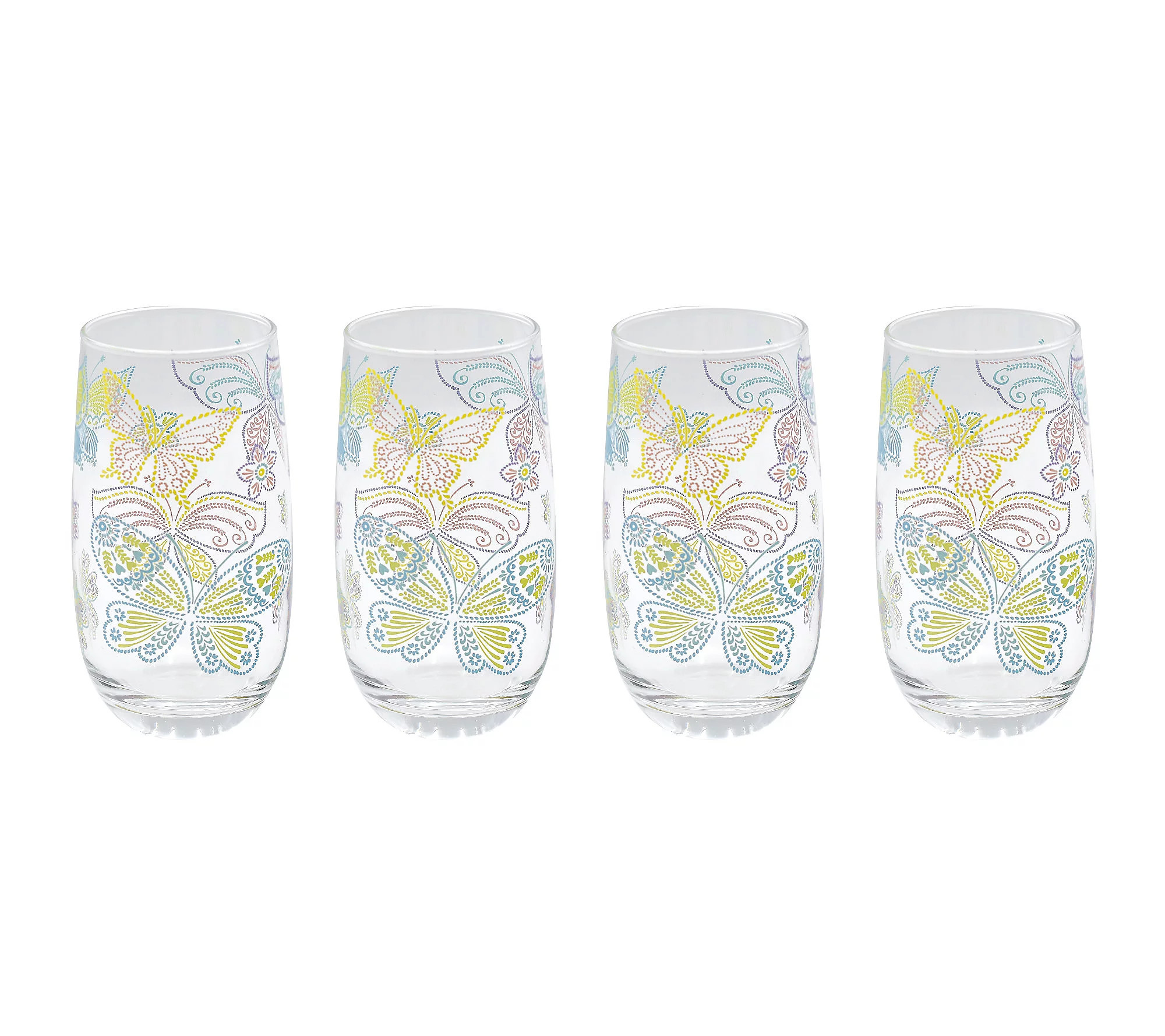 Temp-tations Seasonal Set of (4) 16-oz Glasses | QVC