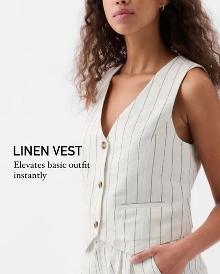 Linen tailored vest / waistcoat are so on trend. They elevate any outfit instantly



#LTKsalealert #LTKfindsunder100 #LTKover40