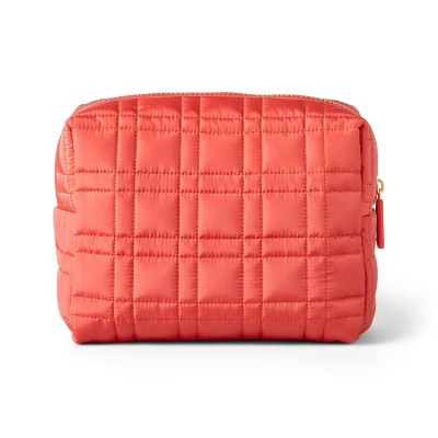 Sonia Kashuk™ Loaf Travel Makeup Bag - Coral Quilted | Target