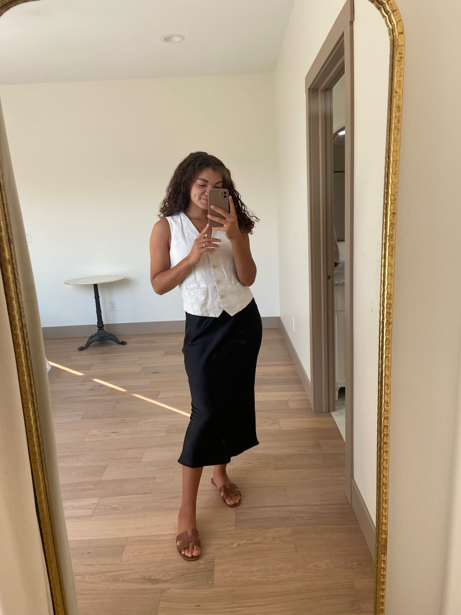 Today’s Sunday best for a hot and muggy day 🥵 Linen vest and slip skirt to stay cool. Simple and chic!

#LTKSeasonal #LTKstyletip #LTKworkwear