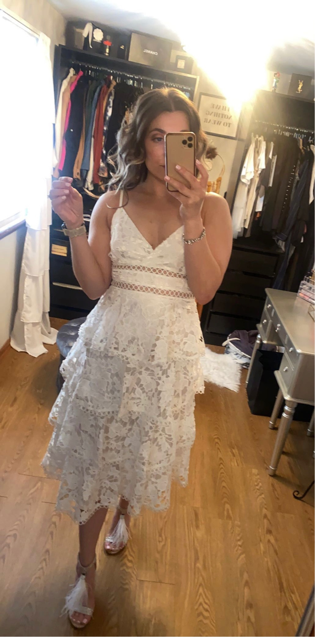 All white outfit. White lace dress. Lace dress. Engagement dress. Rehearsal dinner Dress. Wedding dress. 

#LTKSALE #Liketkit #ltkseasonal #Ltkcompetition #compeition #affordablefashion #giftguide #womensgiftguide #giftinspo #blackfriday #LTKsales #LTKfashion #amazon #amazonfashion #womensfashion #ltkwomens #amazonprime #amazonsmile #amazonfavorite #amazonmusthaves #musthaves #amazonstyle #amazonblogger #aestheticstyle #aesthetic #bohemian #bohostyle #boho #bohemianstyle #fashionblogger #fashionlook #fashionstyle #njstyle #njfashion #luxury #luxuryfashion #sneakers #heels #bohochic #bohochicstyle #chicstyle #trendystyle #trendsetter #vacationstyle #weddinginspo #weddingstyle #wedding #designerstyle #designer #designerfashion #iphone #iphonecase #cozychic #cozystyle #athletic #athleticstyle #size6 #size6fashion #mediumstyle #minimalistic #winterinspo #fallinspo #summerinspo #springinspo #fallfavorites #favoritefashion #chicstyle #chicliving #jewelry #rings #earrings #bracelets #curvyfashion #curveystyle #comfystyle #fashionable #homedecor #homestyler 

#LTKwedding #LTKstyletip #LTKfit