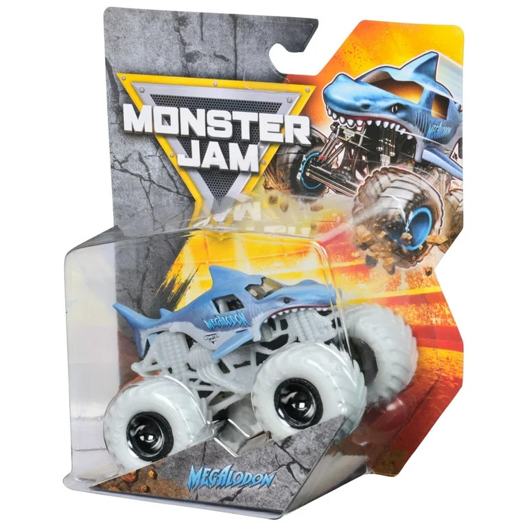 Monster Jam, Megalodon Monster Truck 1:64 Scale Die-Cast Vehicle (1 Car; Styles May Vary, Items M... | Walmart (US)