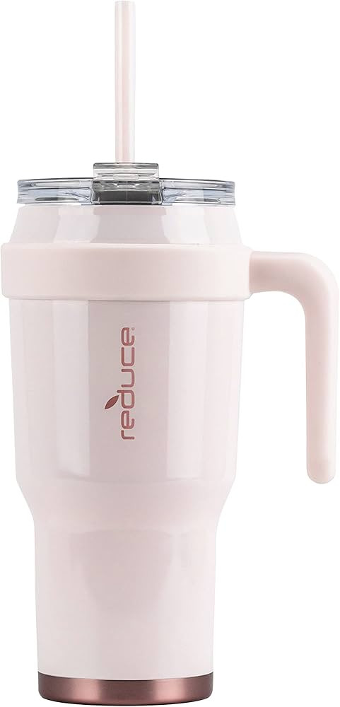 REDUCE 40 oz Tumbler with Handle and Straw, Stainless Steel with Sip-It-Your-Way Lid - Keeps Drin... | Amazon (US)