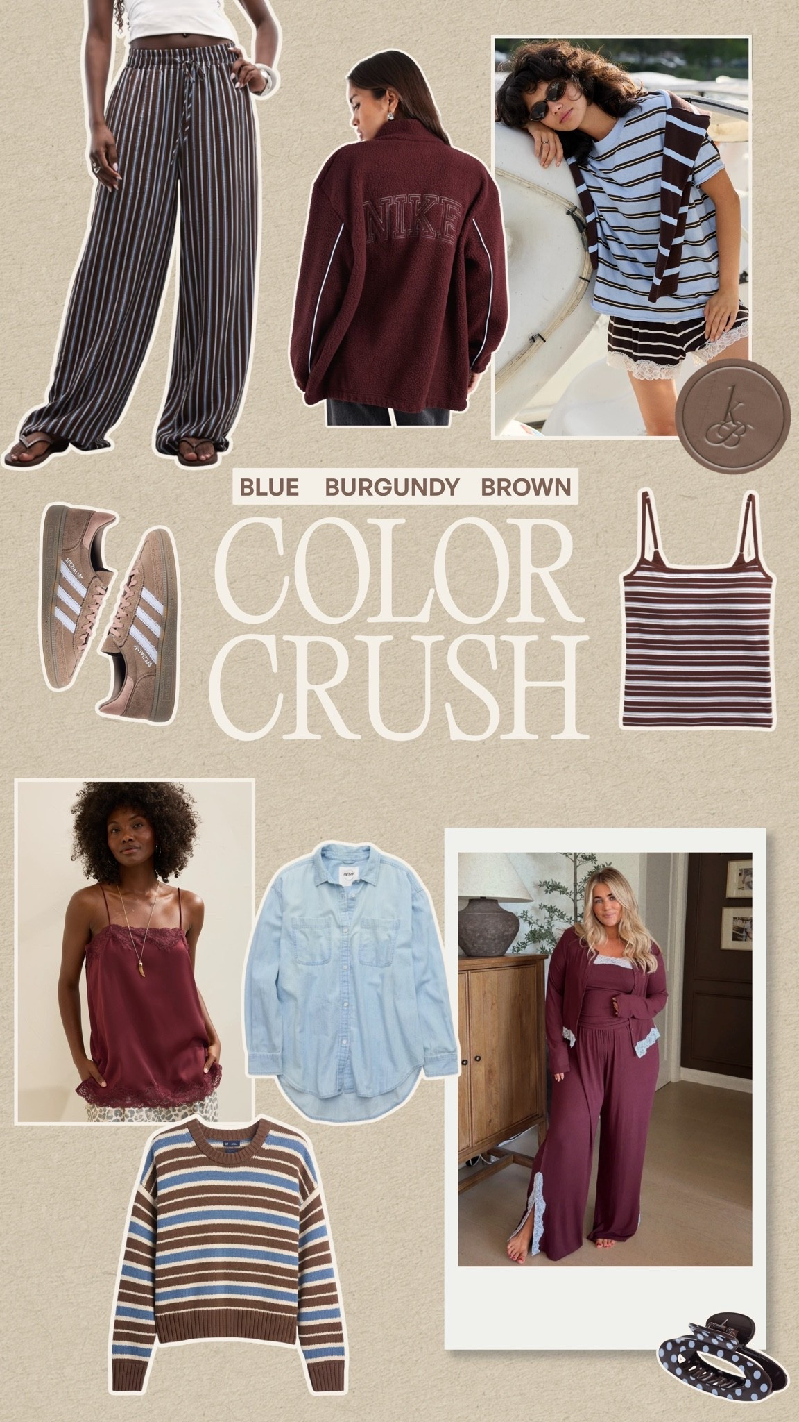 I’ve been loving burgundy, blue and brown together🤎 Have a feeling this will be following us into fall!!!

#LTKMidsize #LTKootd #LTKSeasonal