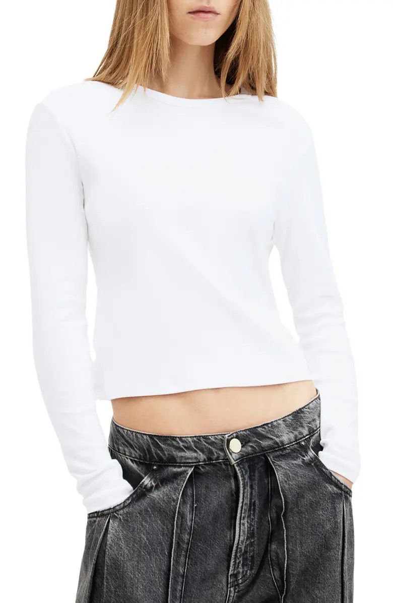 AllSaints Stevie Long Sleeve Organic Cotton T-Shirt | Nordstrom | Nordstrom
