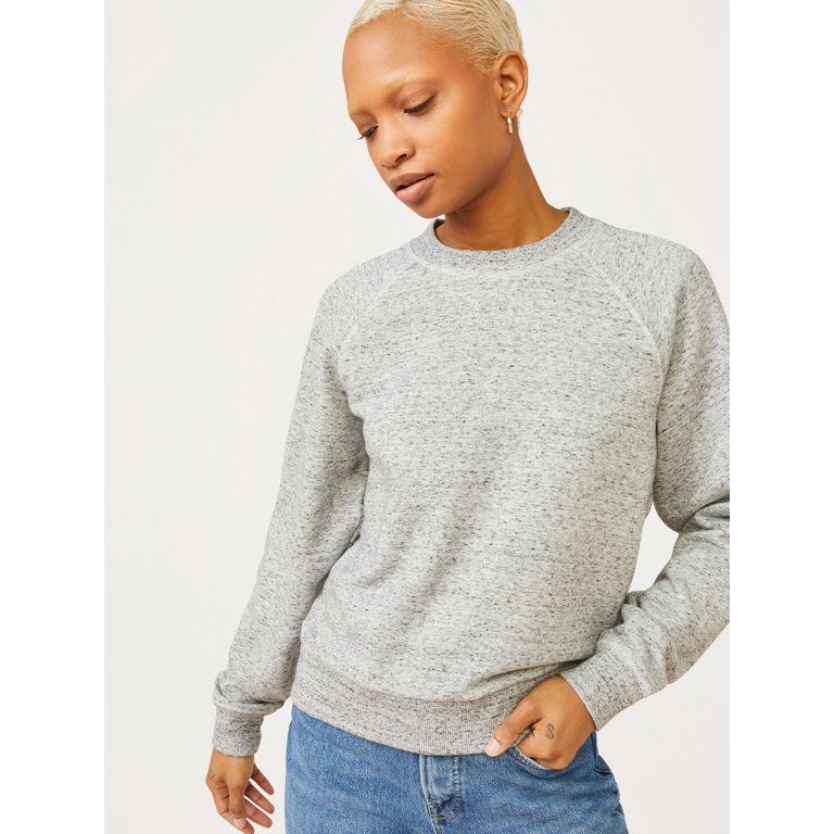 Free Assembly Women’s Classic Raglan Sweatshirt | Walmart (US)