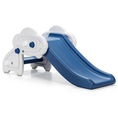 Costway Baby Slide Indoor First Play Climber Slide Set for Boys Girls Blue/Gray | Target