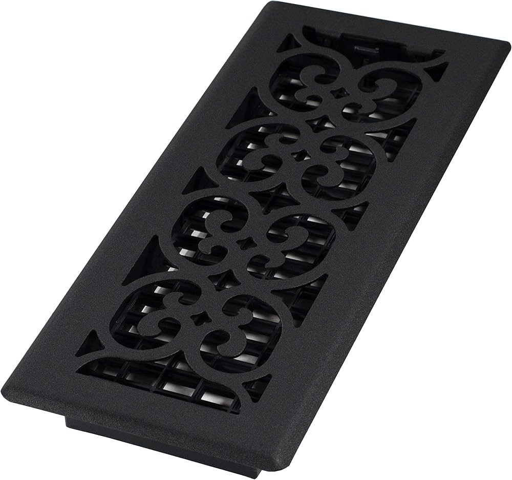 Decor Grates ST412 Classic Collection Décor Design Painted, 4x12 Inches, Floor Register | Amazon (US)