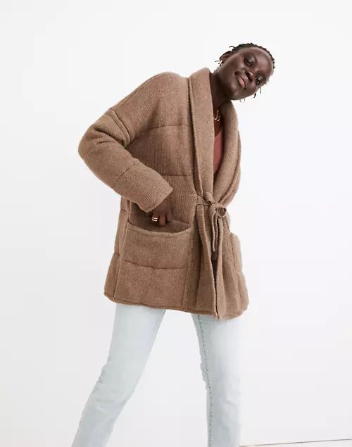 Quilted Hollin Sweater Coat | Madewell