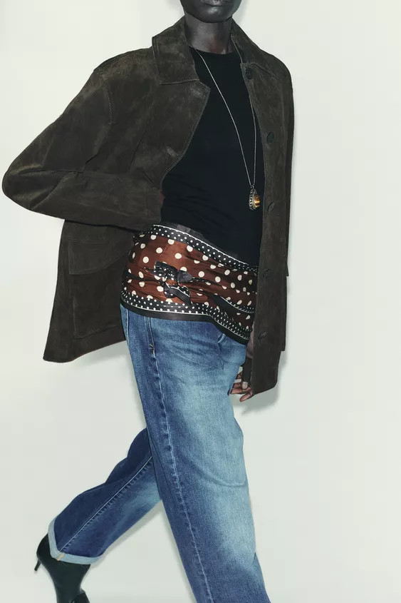 POLKA DOT PRINT SATIN SCARF | Zara Canada