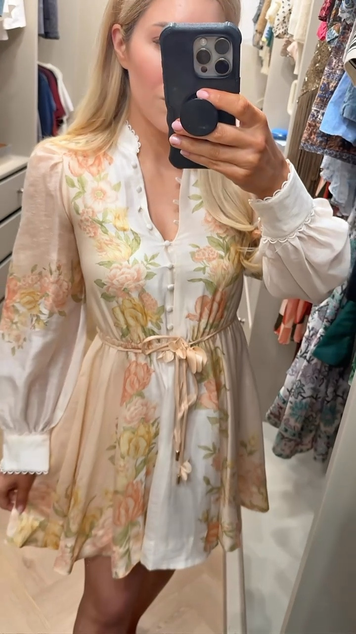 So cute - looks like Zimmermann!
RUNS SMALL across chest (wearing my usual XS but need small)


#LTKSeasonal