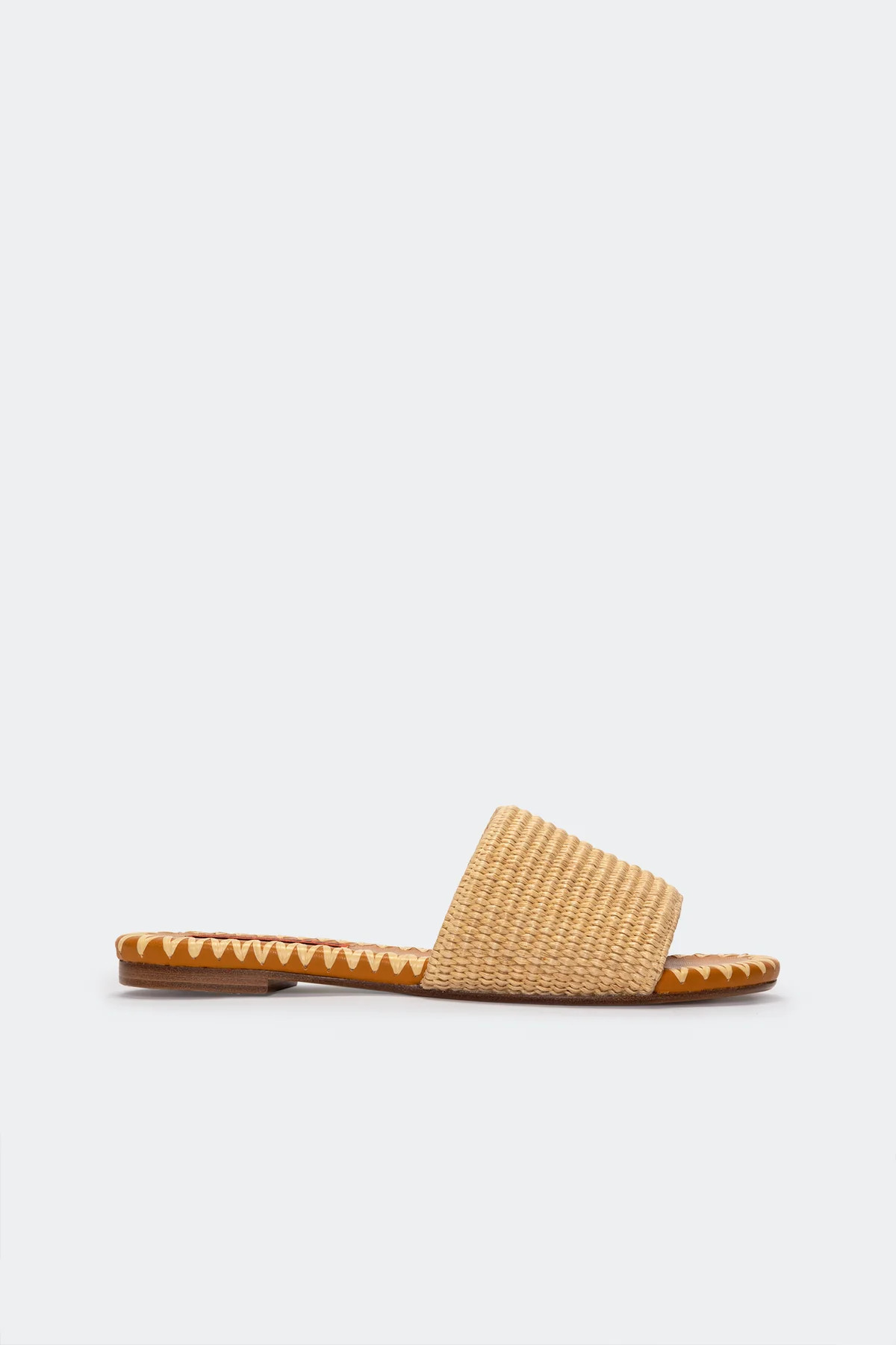 Raffia Salerno Slide in Natural | SIMONMILLER | Simon Miller