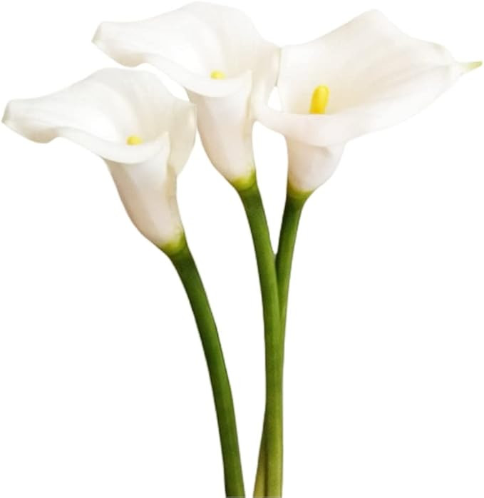 XZJMY 3Pcs Artificial Calla Lily Flowers,25~27''Long Stem Calla Lilies Artificial Flower, Fake La... | Amazon (US)