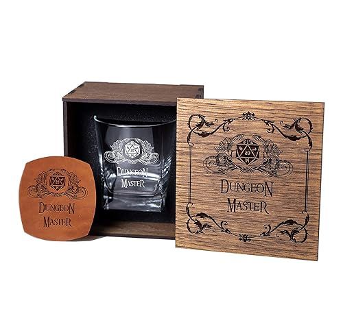 Game Master Gift Idea - Role Game Style Whisky Glass with Gift Box - Presents for Him (Dungeon Ma... | Amazon (US)