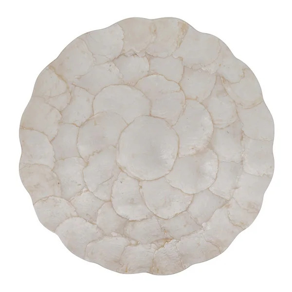 Capiz Placemats With Scalloped Design (Set of 4) - Ivory | Bed Bath & Beyond