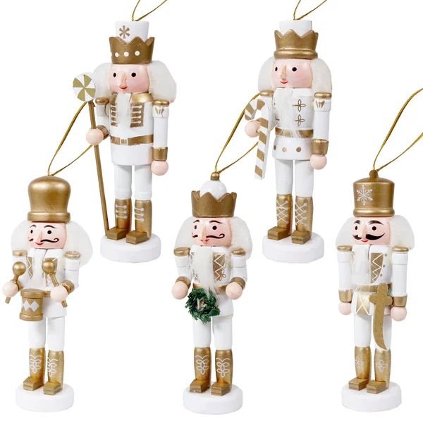 Nutcracker 5-Piece Christmas Hanging Ornament Set | Wayfair North America