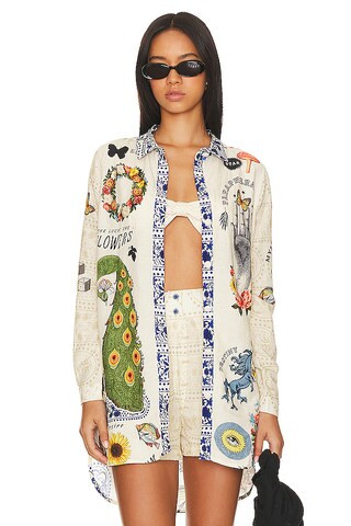 Crystal Embellished Shirt
                    
                    Agua Bendita | Revolve Clothing (Global)