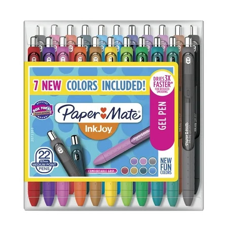 Paper Mate InkJoy Gel Pens, Medium Point, Assorted Colors, 22 Count | Walmart (US)