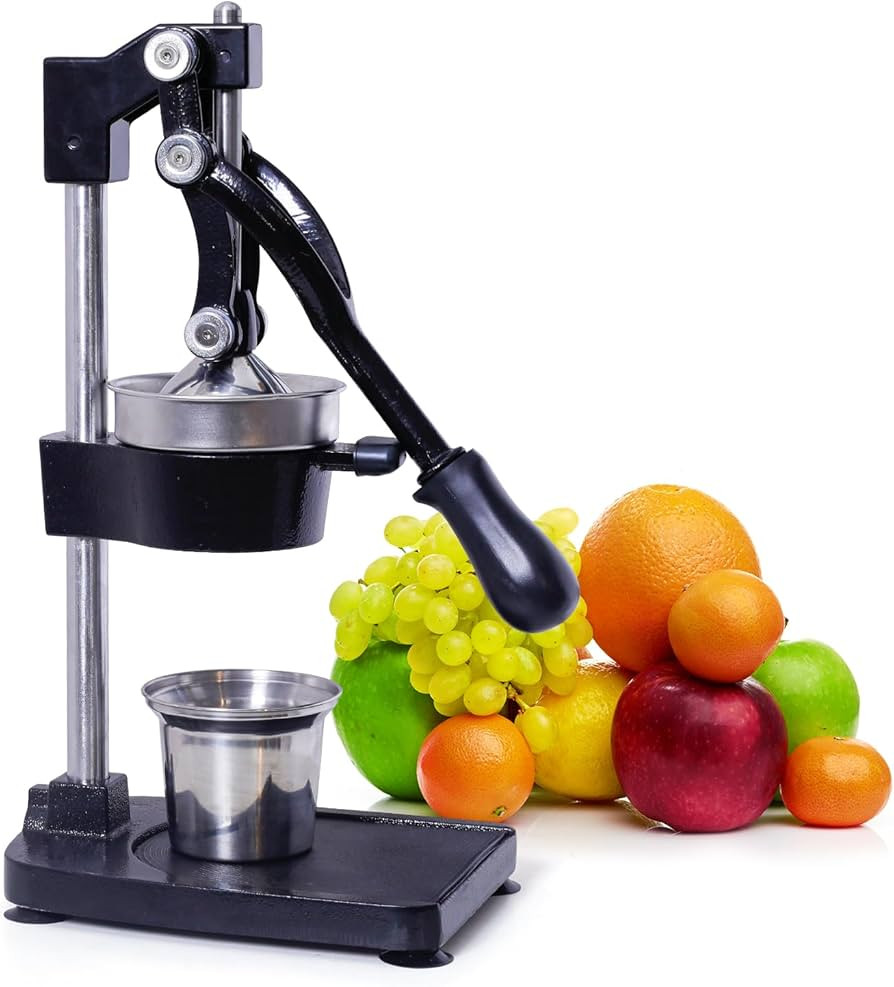 Manual Cast Iron Citrus Juicer,Commercial Hand Press,Heavy Duty Countertop Squeezer for Fresh Ora... | Amazon (US)