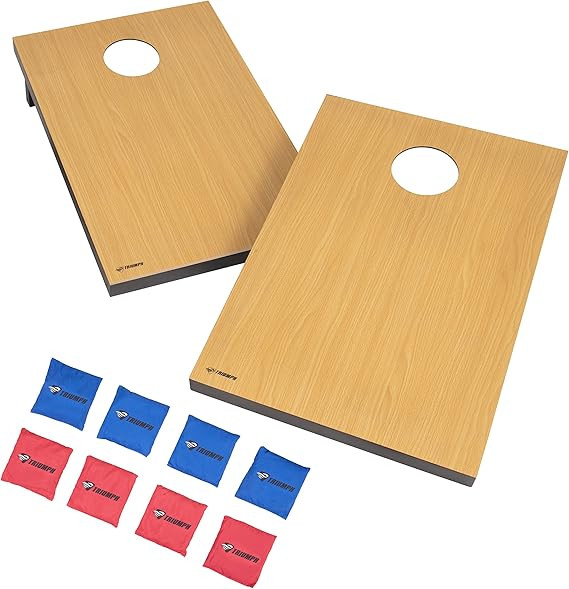 Triumph Premium 2x3 Cornhole Set - Includes 2 Portable, Scratch Resistant Bag Toss Boards and 8 C... | Amazon (US)