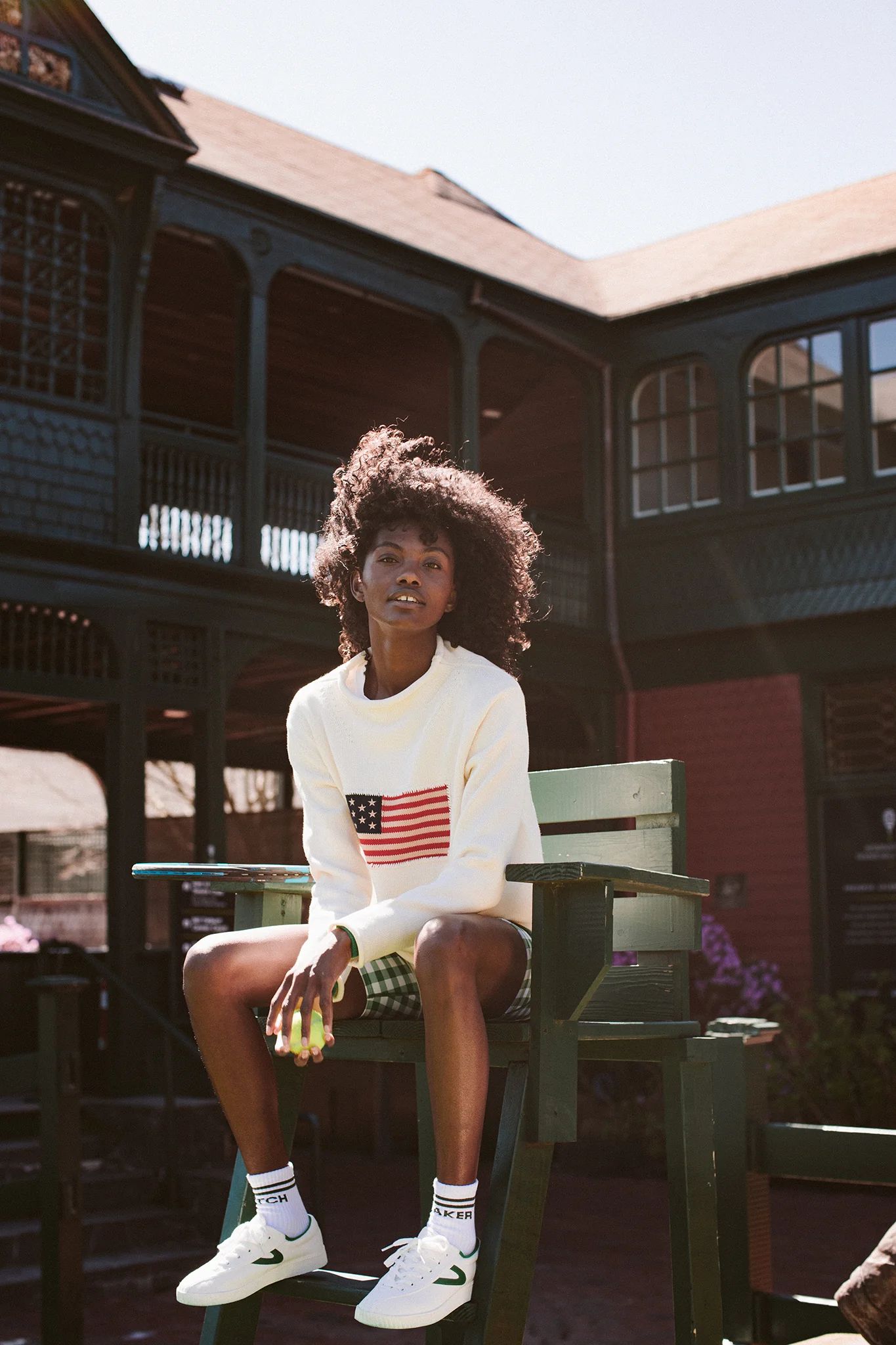 Cotton Ivory Americana Sweater | Tuckernuck (US)