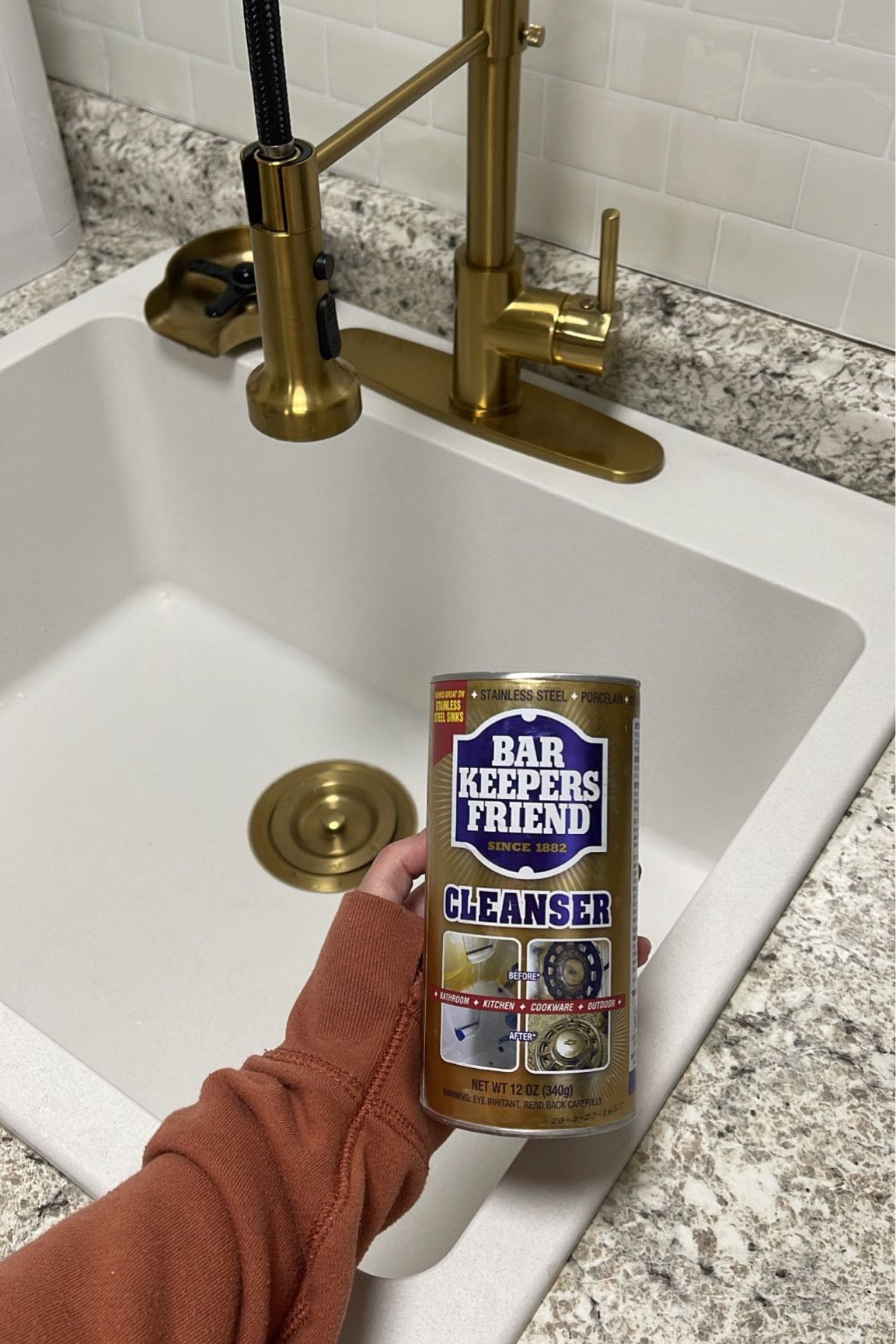 How I got my white kitchen sink looking brand new again! Holy grail