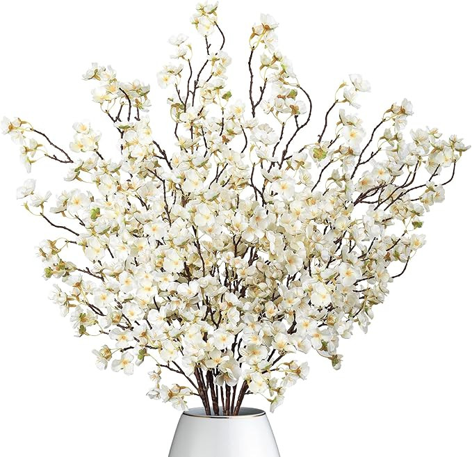 Dremisland 4Pack Artificial Cherry Blossom Flowers 39.3in Faux Cherry Blossom Branches Cherry Blo... | Amazon (CA)